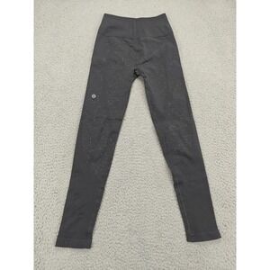 Lululemon Leggings Womens Small Black Seamless High Rise Tight Yoga Athletic Gym